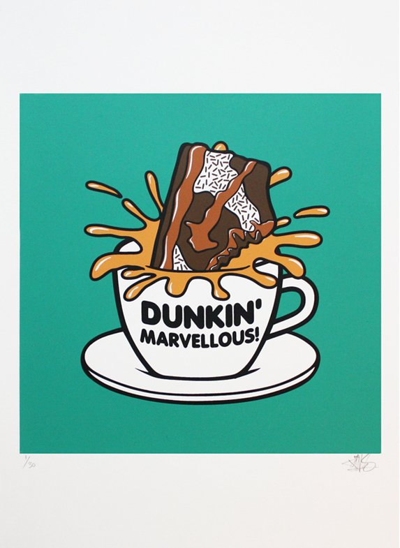 ‘DUNKIN’ MARVELLOUS!’ – SILKSCREEN PRINT