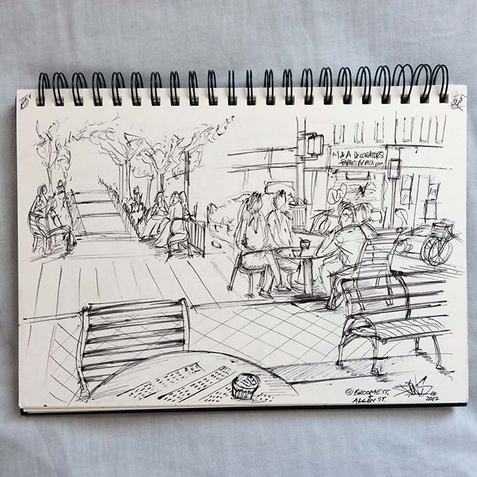 ALLEN ST NEW YORK SKETCH