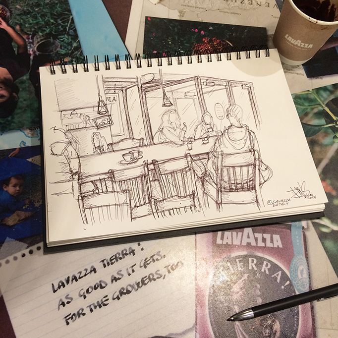 LAVAZZA EATALY NEW YORK SKETCH