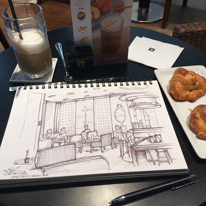 NESPRESSO NEW YORK SKETCH