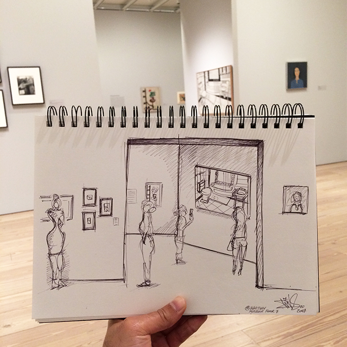 WHITNEY MUSEUM NEW YORK SKETCH