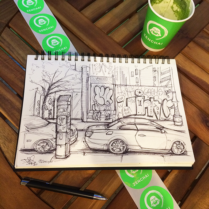 ZENCHAI TEA NEW YORK SKETCH