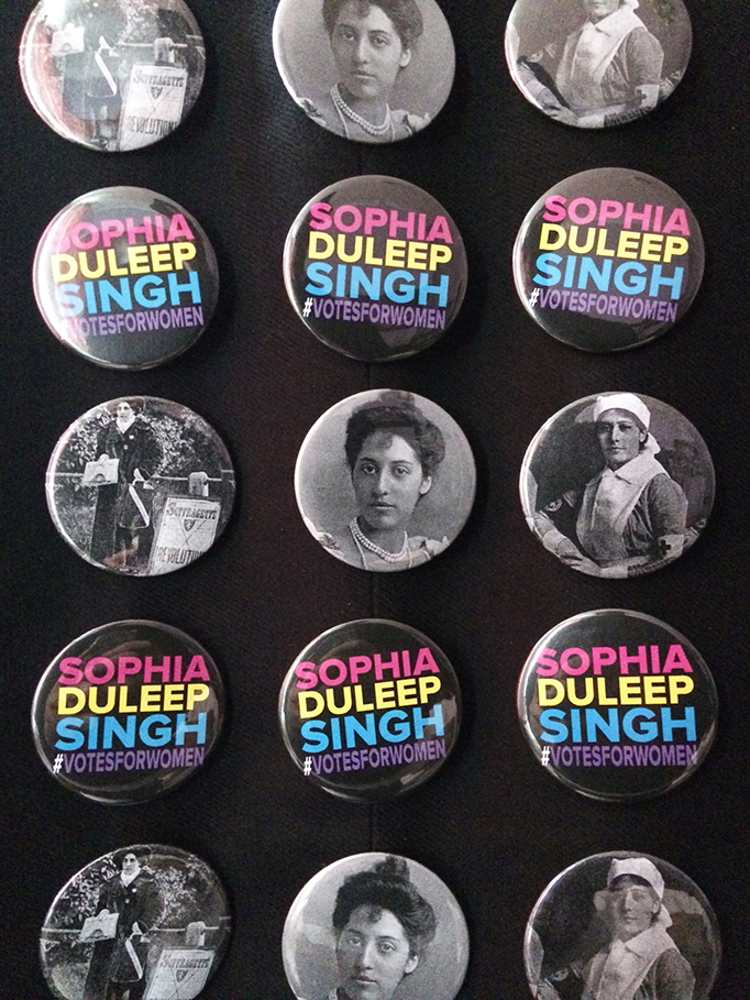Princess Sophia Duleep Singh, British Indian Suffragette, International Womens Day, Badges