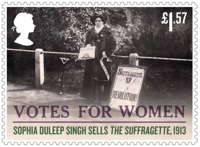 Princess Sophia Duleep Singh, British Indian, Suffragette, Votes For Women, Royal Mail Stamp