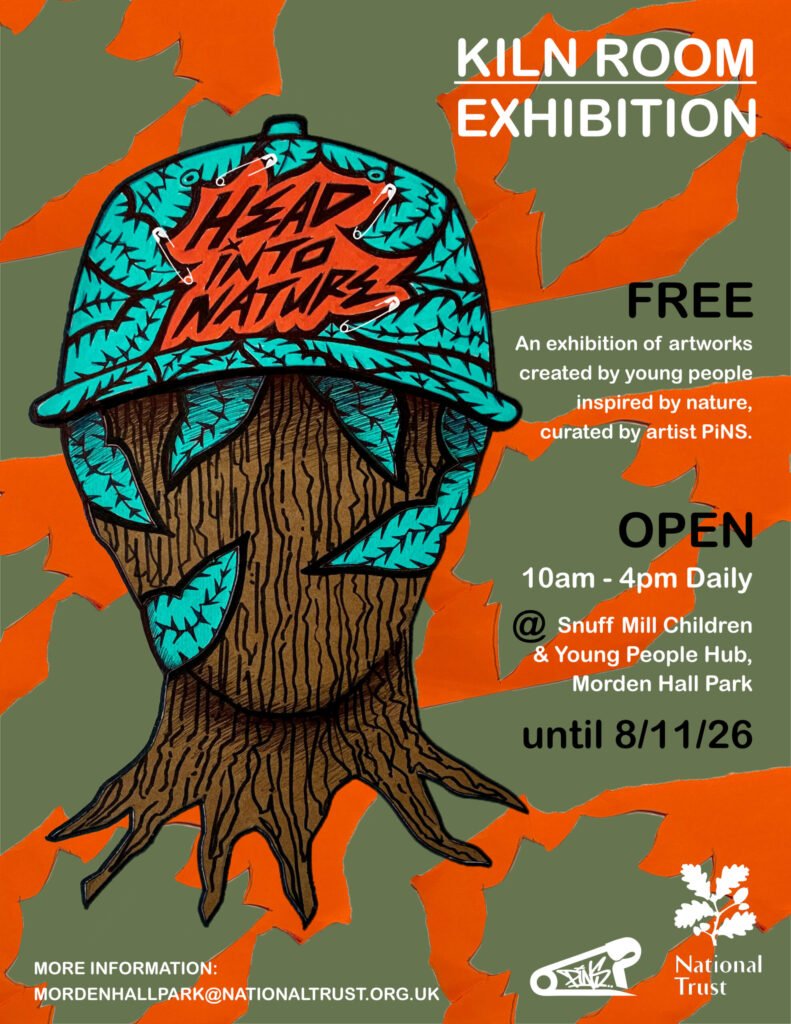 HEAD INTO NATURE – EXHIBITION @ KILN ROOM, SNUFF MILL CHILDREN & YOUNG PEOPLE HUB, MORDEN HALL PARK